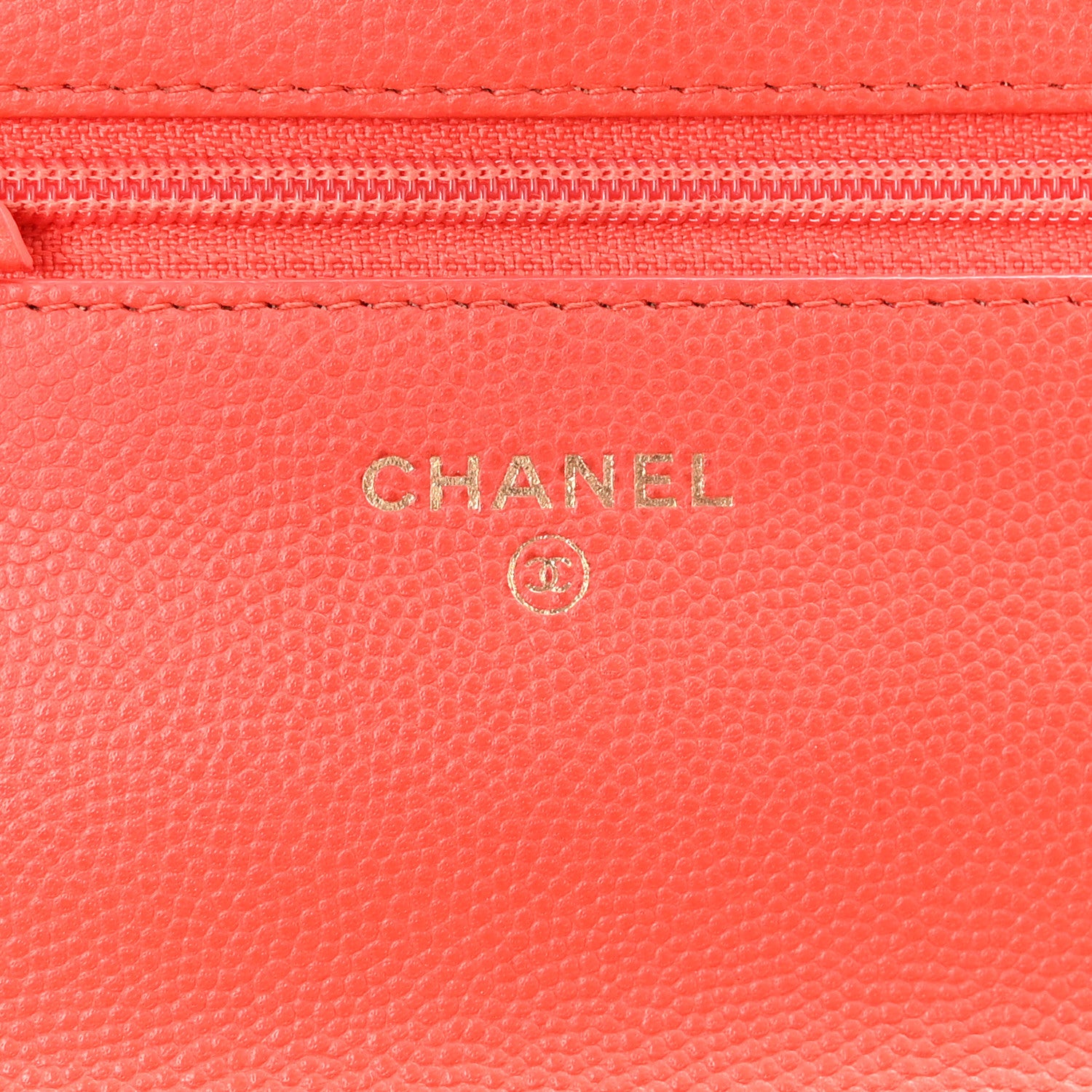 Chanel Caviar Quilted Wallet on Chain WOC Red 6 of 11