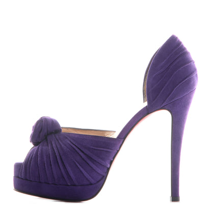 Christian Louboutin Suede Greissimo 120 Pumps 37 Purple 1 of 6