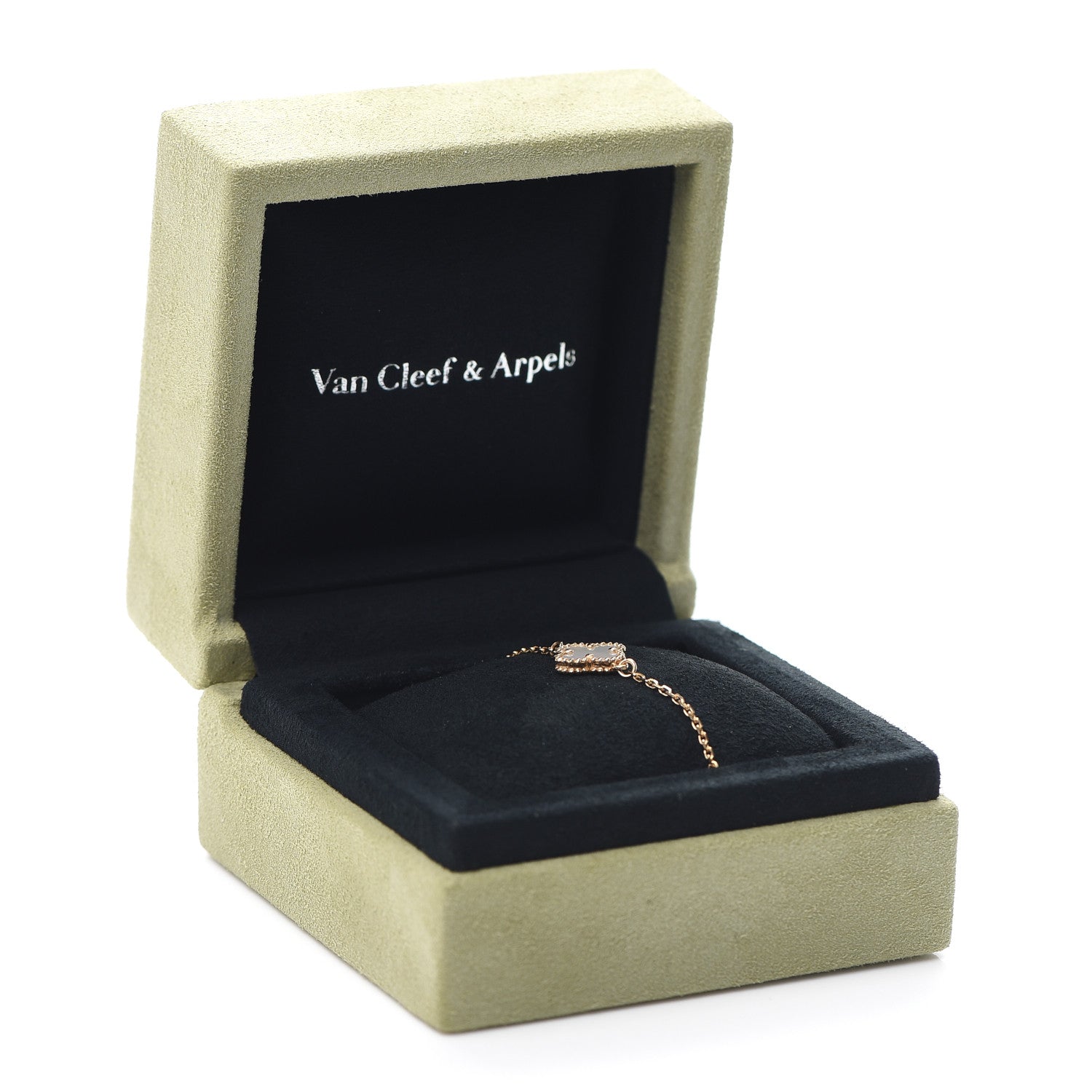 Van Cleef & Arpels 18K Yellow Gold Mother of Pearl Sweet Alhambra Bracelet 9 of 9