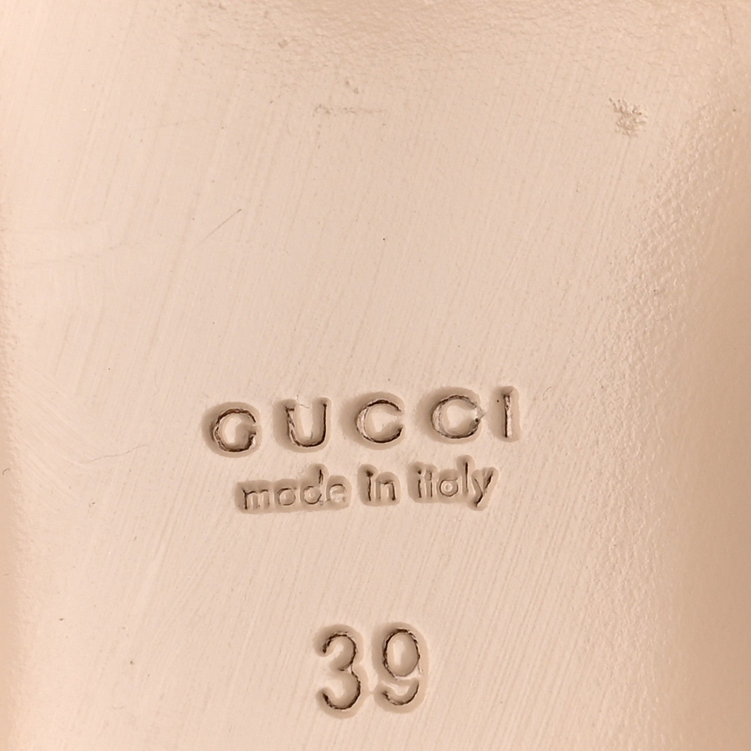 Gucci Patent Double Strap Aneta Flats 39 Pink Apricot 6 of 7
