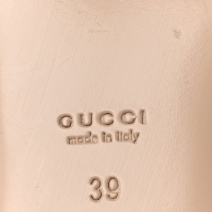 Gucci Patent Double Strap Aneta Flats 39 Pink Apricot 6 of 7
