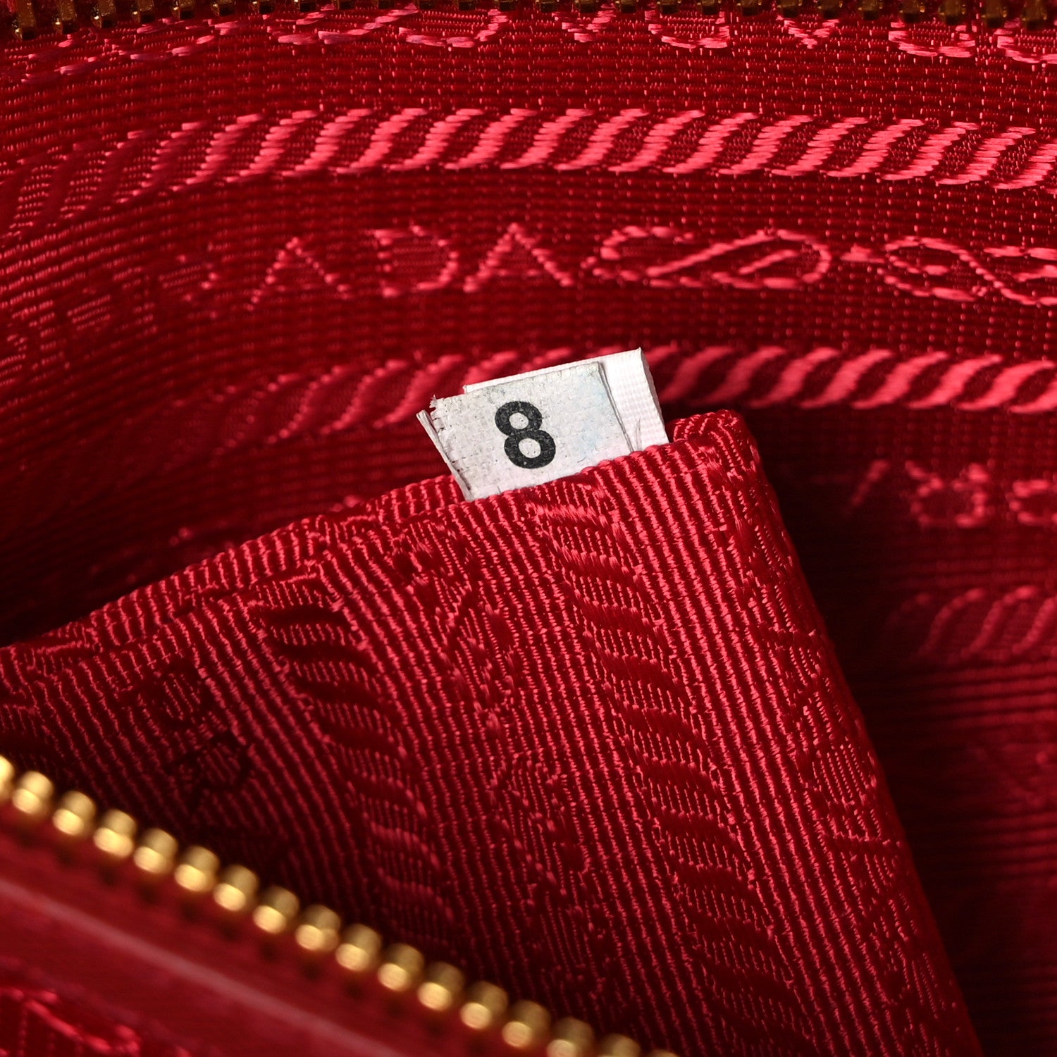 Prada Saffiano Medium Galleria Double Zip Tote Fuoco 8 of 13
