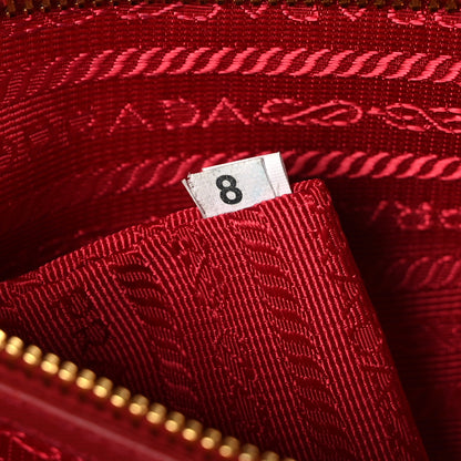 Prada Saffiano Medium Galleria Double Zip Tote Fuoco 8 of 13
