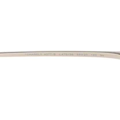 Chanel Square Frame Sequin Sunglasses 4277-B Gold Brown 5 of 8