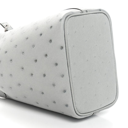 Hermes Ostrich Micro Picotin Lock Bleu Glacier 9 of 11