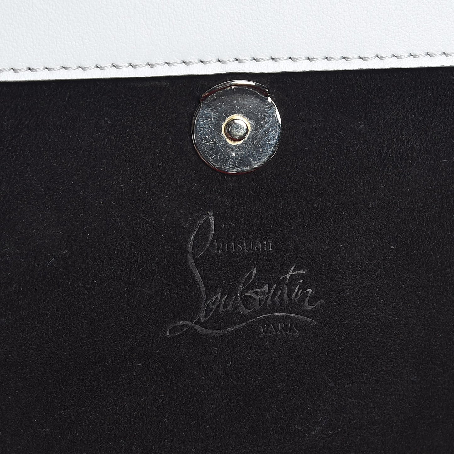 Calfskin Broken Glass Loubiblues Disikroul Satchel Latte Bronze