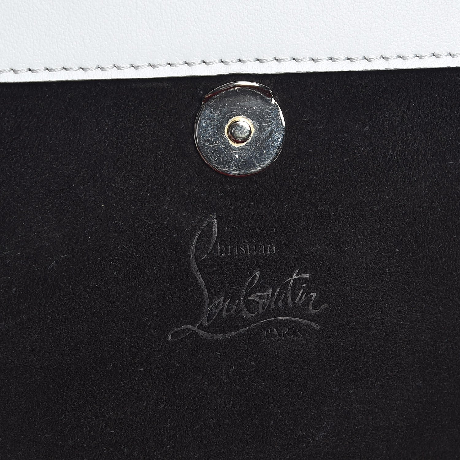 Christian Louboutin Calfskin Broken Glass Loubiblues Disikroul Satchel Latte Bronze 7 of 11