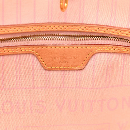 Louis Vuitton Damier Azur Neo Neverfull MM Rose Ballerine 7 of 15