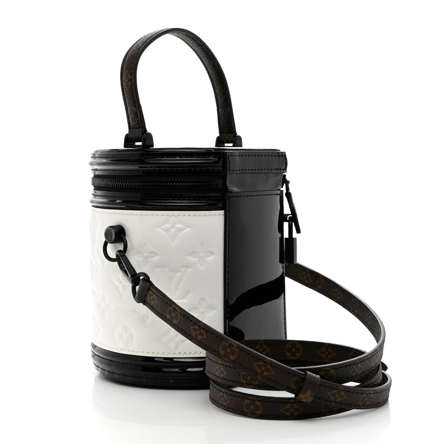 Louis Vuitton Monogram Patent Calfskin Cannes White 3 of 8