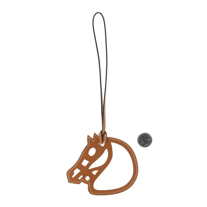 Hermes Swift Paddock Cheval Horse Bag Charm Gold 2 of 3