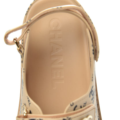 Chanel Rubber CC Dad Sandals 42 Beige 7 of 8