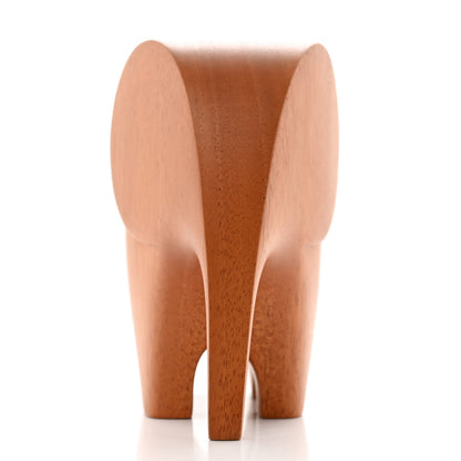 Hermes Mahogany Wood Elephant Lao Paperweight Naturel 4 of 8