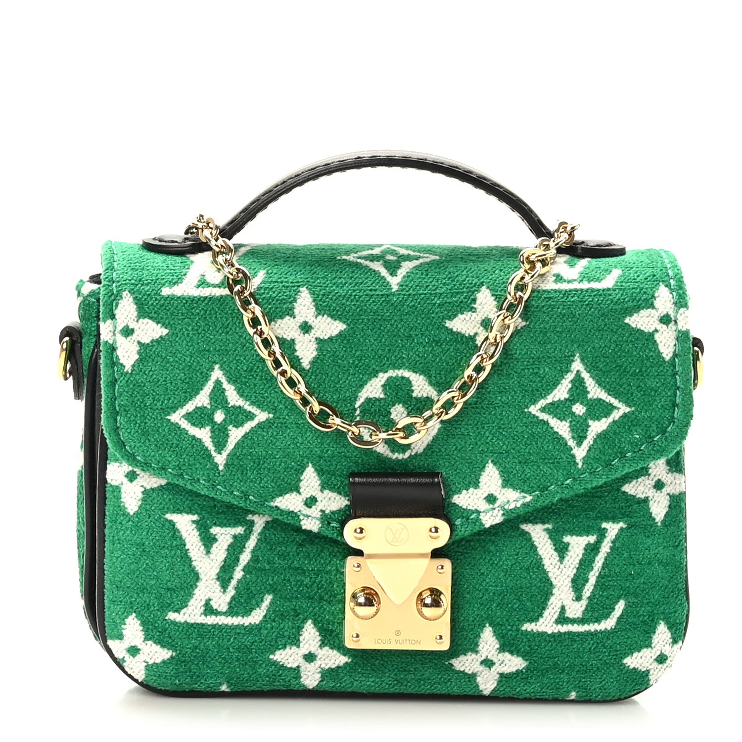 Louis Vuitton Monogram Jacquard Velvet Micro Metis Green 1 of 9