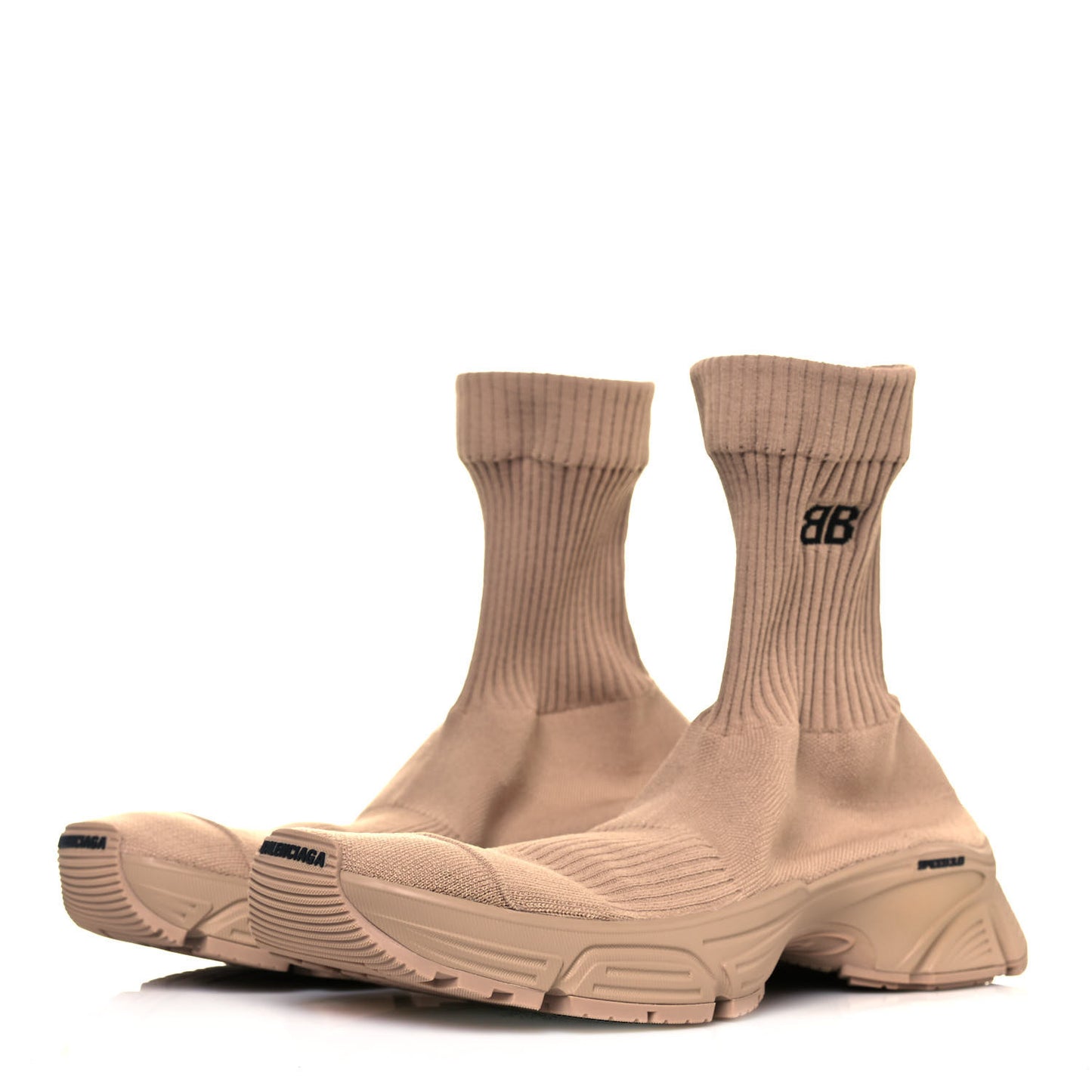 Technical Ribbed 3D Recycled Knit Womens Speed 3.0 Sneakers 41 Monocolor Beige