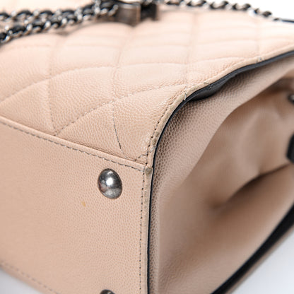 Chanel Caviar Quilted Small CC Bucket Bag Beige 9 of 15