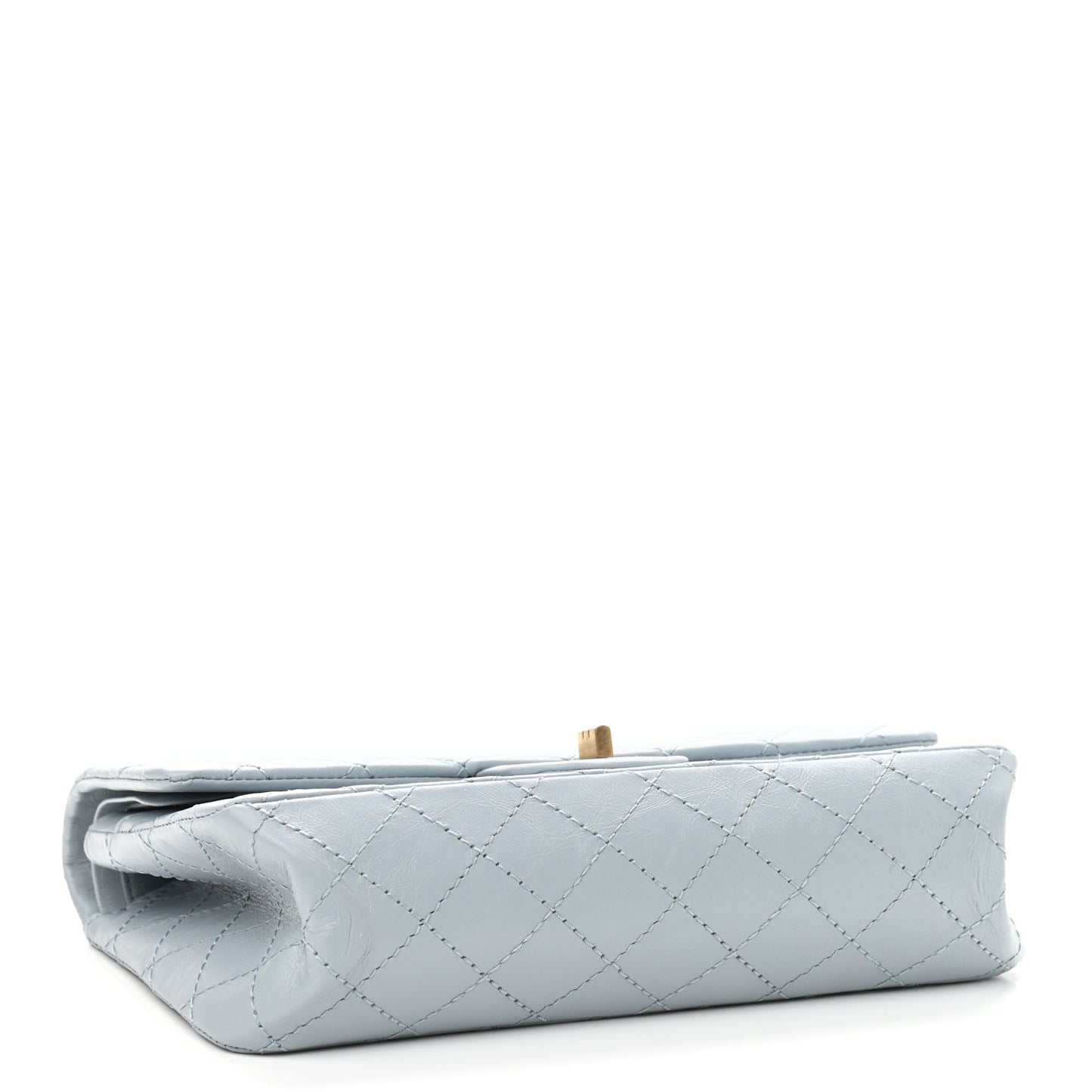 Aged Calfskin Quilted 2.55 Reissue 225 Flap Light Blue