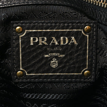 Prada Vitello Daino Tote Black 6 of 11