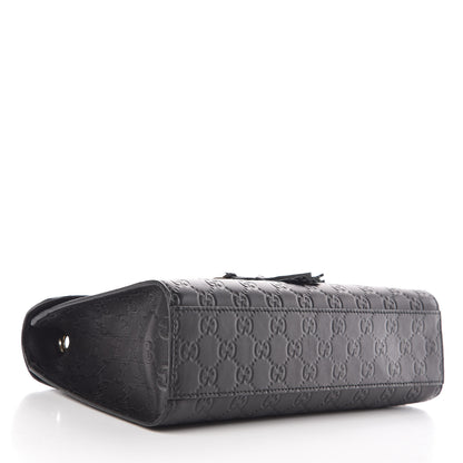 Gucci Guccissima Medium Emily Chain Shoulder Bag Black 4 of 12