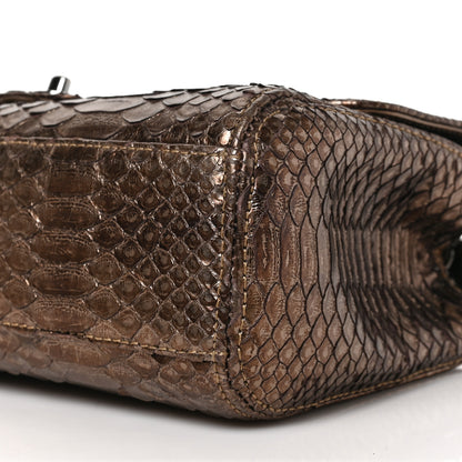 Chanel Metallic Snakeskin Medium Soho Tassel Flap Bronze 9 of 10