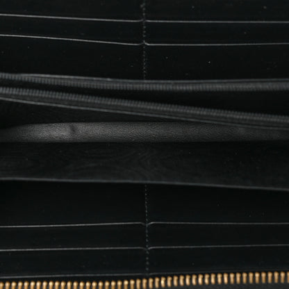 Gucci Guccissima Signature Zip Around Wallet Black 5 of 6