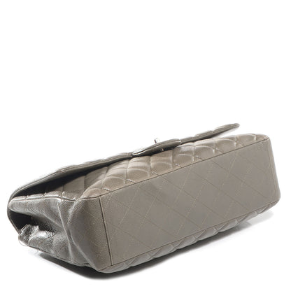 Chanel Caviar Maxi Single Flap Grey 4 of 10