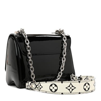 Louis Vuitton Patent Monogram Twist Shoulder Bag PM Black 4 of 10