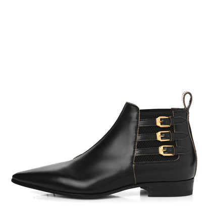 Gucci Cordovan Lux Ankle Boots 38 Black 1 of 10