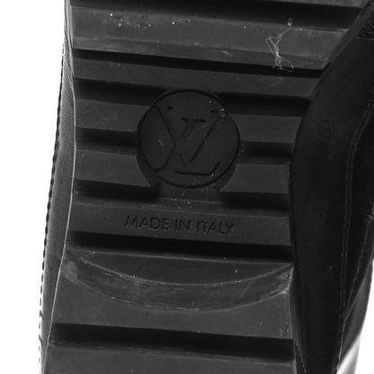 Louis Vuitton Suede Calfskin Monogram Laureate Platform Desert Boots 39 Black 6 of 7