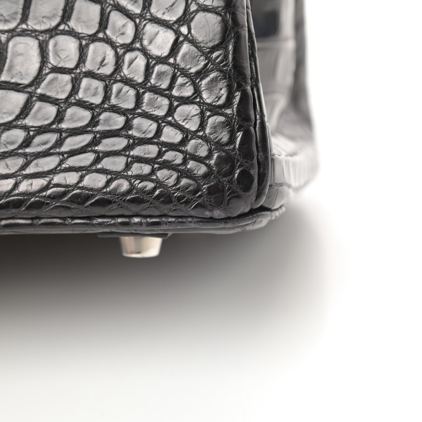 Matte Niloticus Crocodile Birkin 30 Black