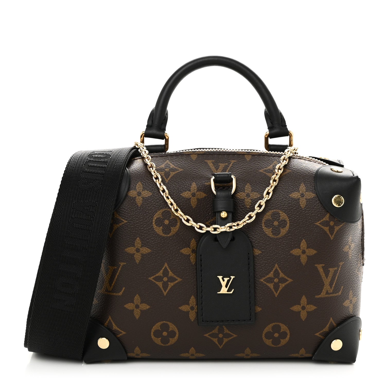Louis Vuitton Monogram Petite Malle Souple Black 1 of 9