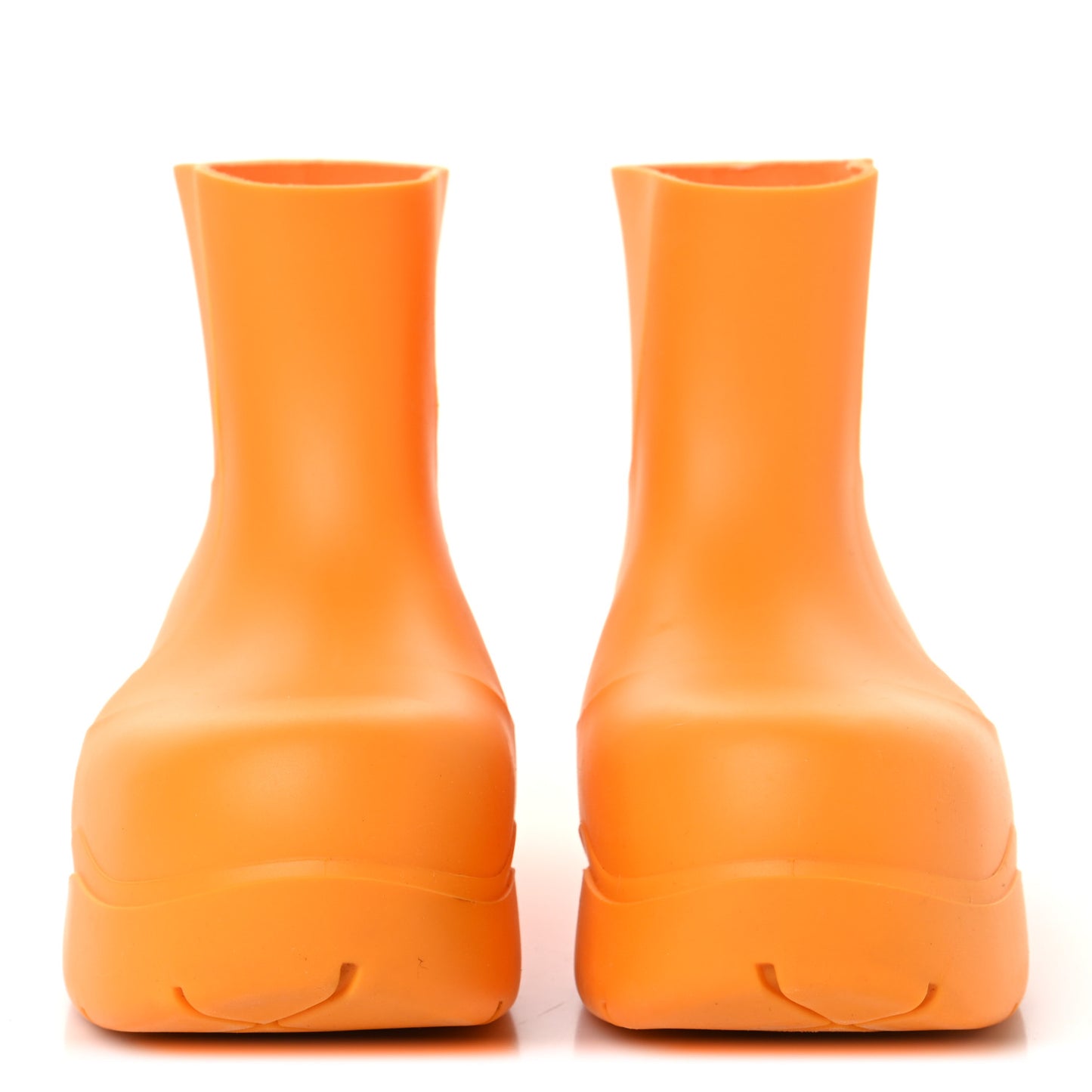 Rubber Mens Puddle Ankle Boots 42 Tangerine