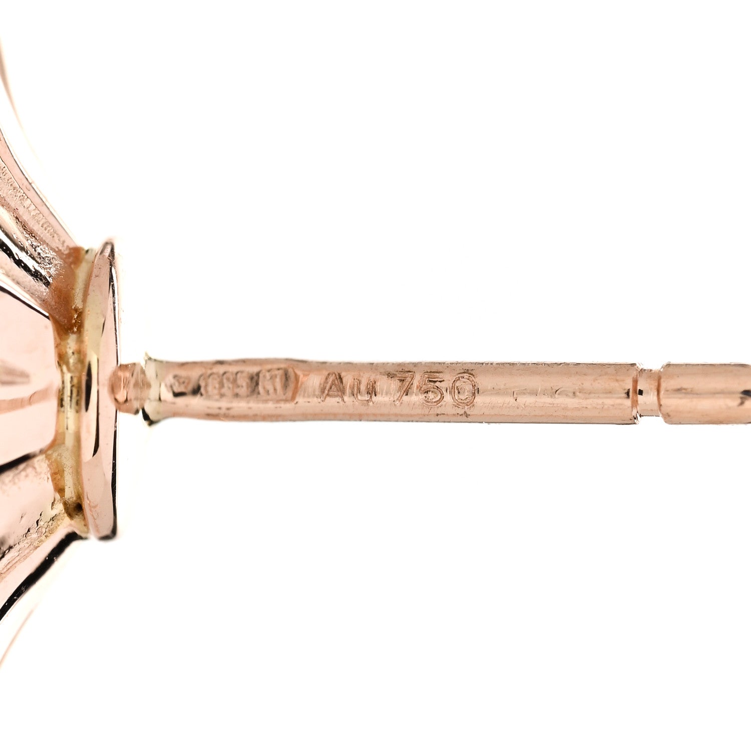 Gucci 18K Rose Gold Ruby Enamel Flora Drop Earrings 5 of 5