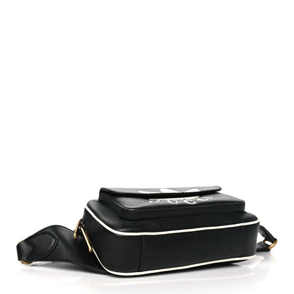 Gucci X ADIDAS Textured Dollar Calfskin Belt Bag Black 4 of 10