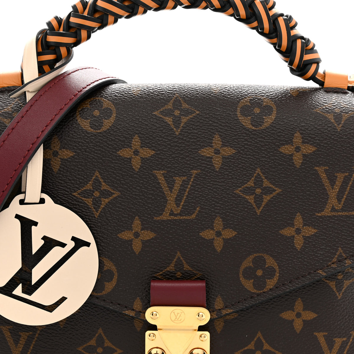 Louis Vuitton Monogram Braided Pochette Metis Safran 8 of 10