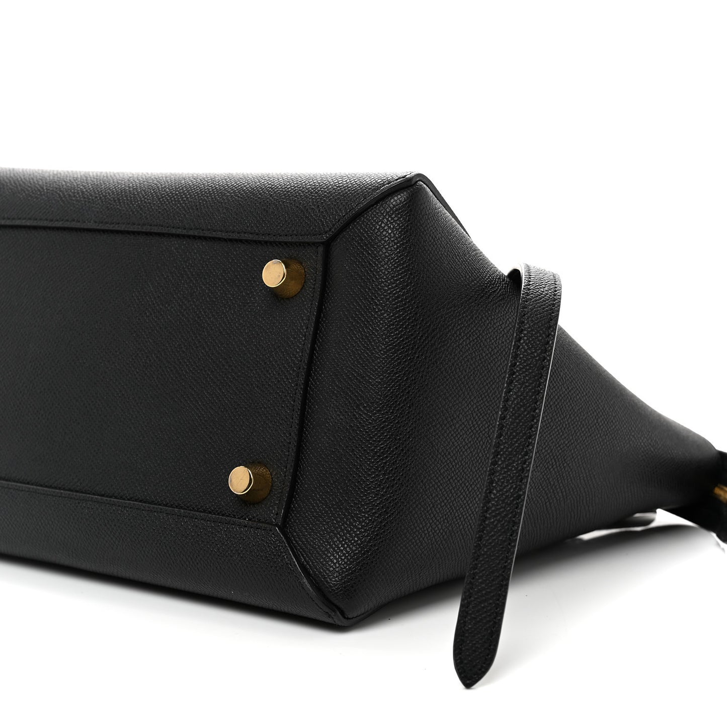 Grained Calfskin Mini Belt Bag Black