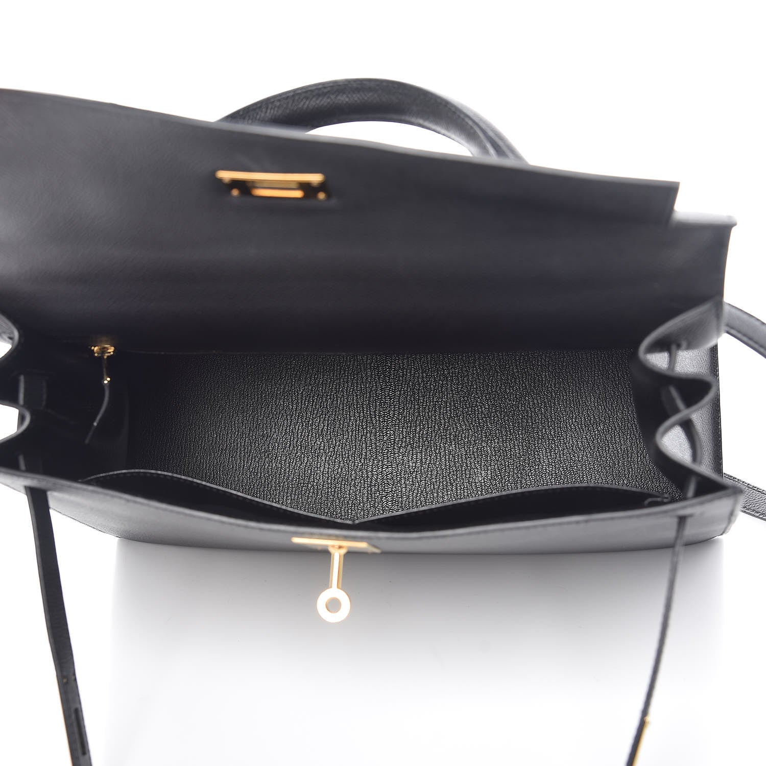 Hermes Epsom Kelly Sellier 32 Black 7 of 45