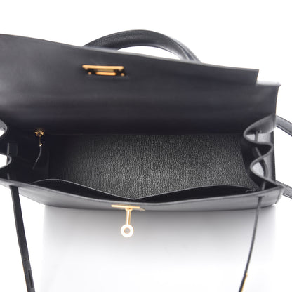 Hermes Epsom Kelly Sellier 32 Black 7 of 45