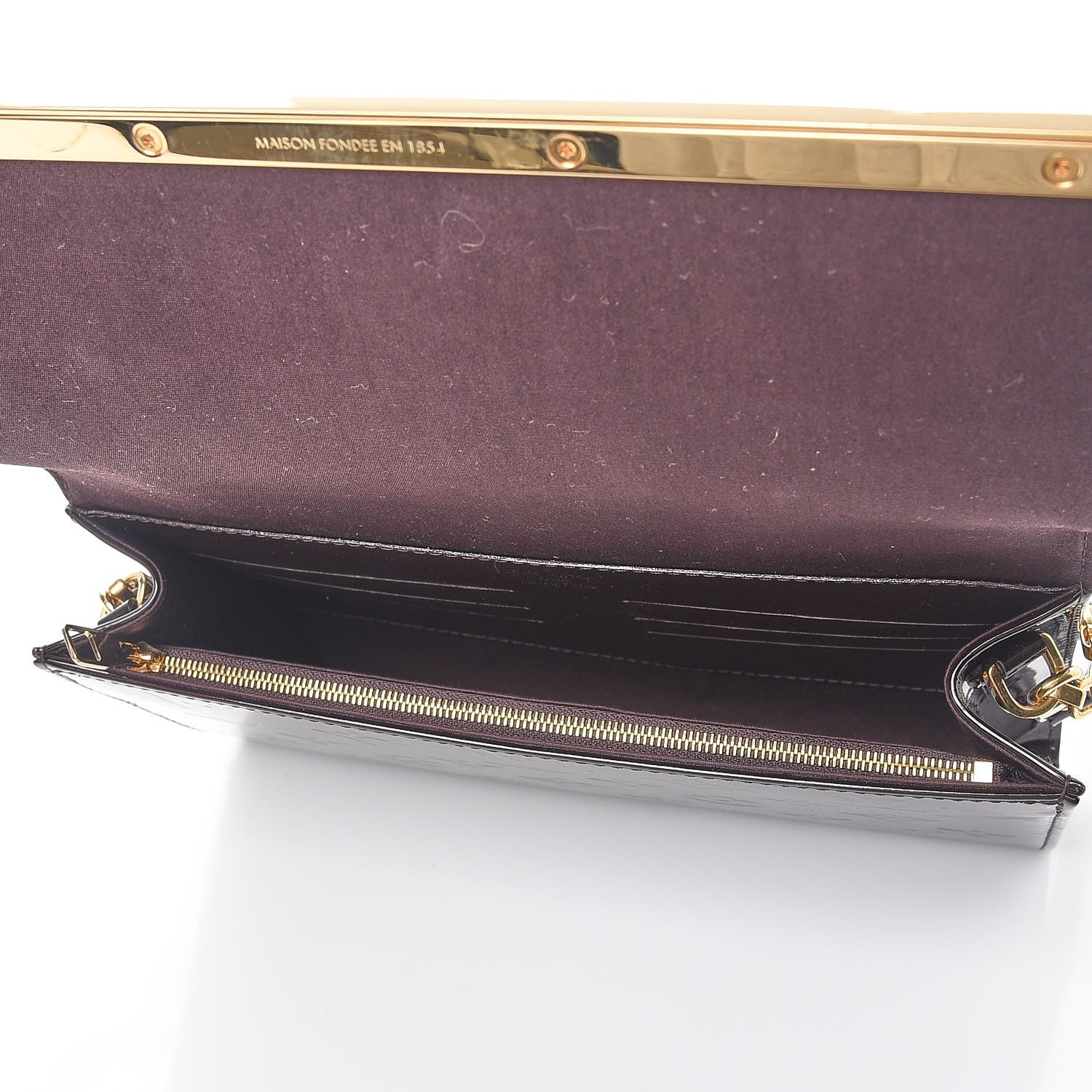 Louis Vuitton Vernis Ana Clutch Amarante 5 of 7