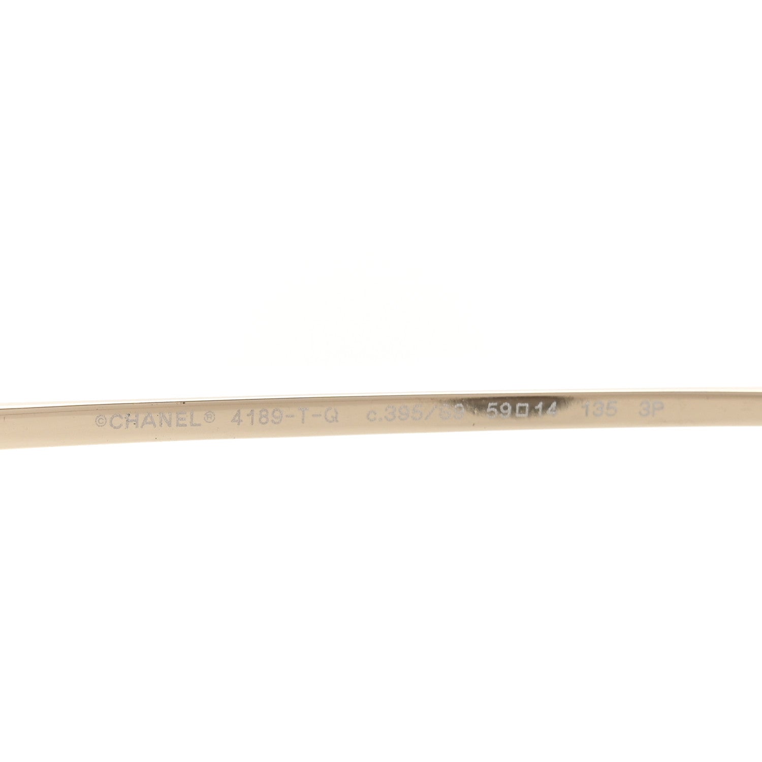 Chanel Aviator CC Sunglasses 4189-T-Q Gold 6 of 6