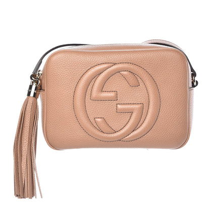 Gucci Pebbled Calfskin Small Soho Disco Bag Camelia 1 of 7