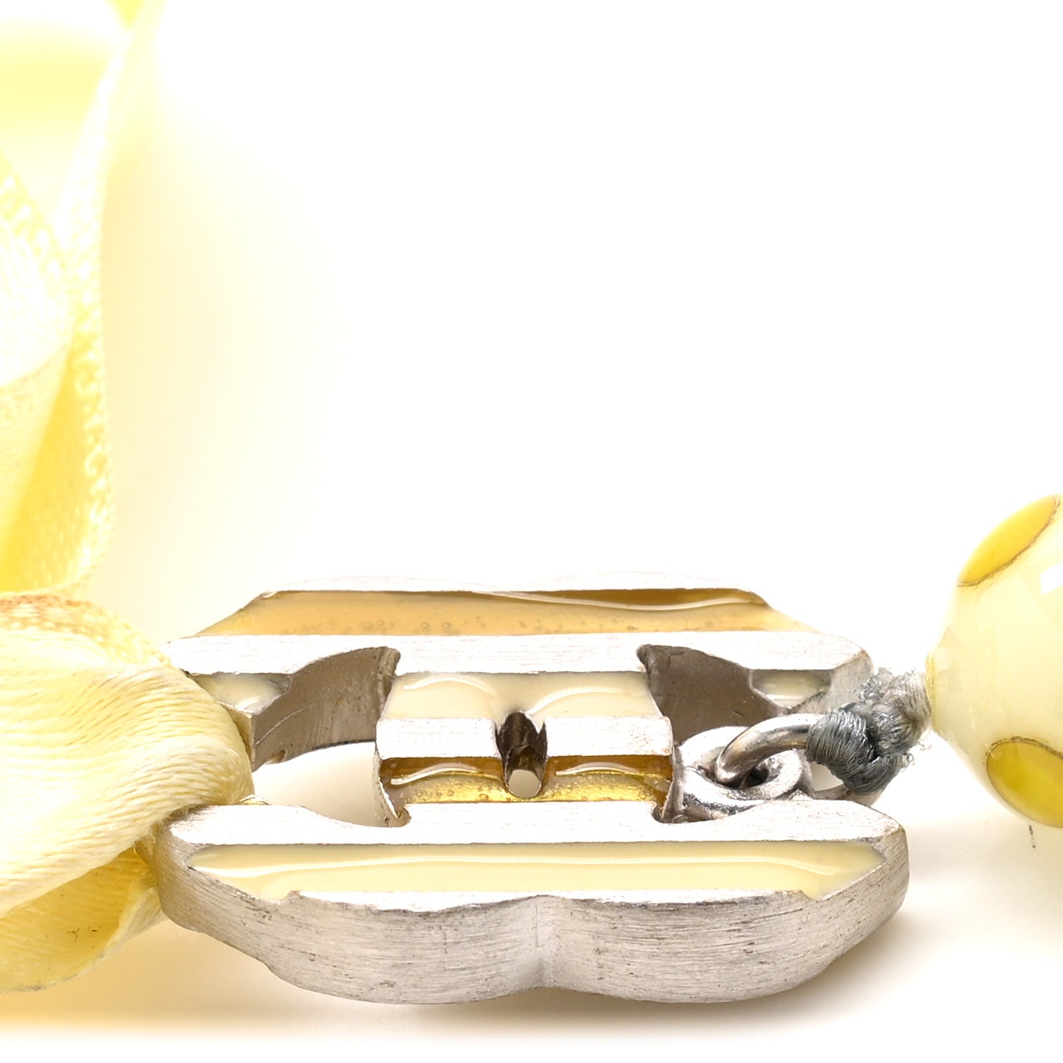 Chanel Bijoux CC Chain Belt 85 34 Yellow 4 of 5