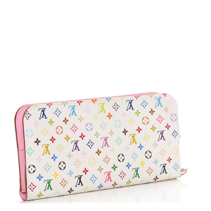 Louis Vuitton Monogram Multicolor Insolite Wallet White Litchi 3 of 6
