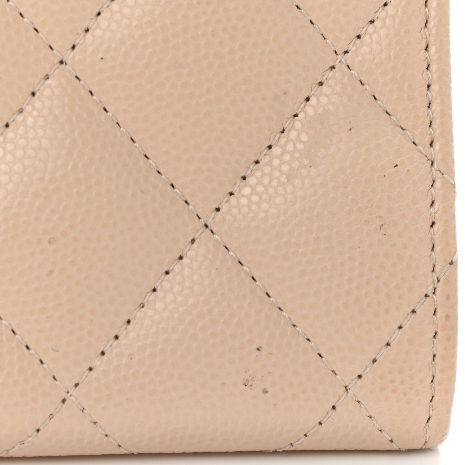 Chanel Caviar Pearl Quilted Coco Candy Wallet Beige 11 of 12