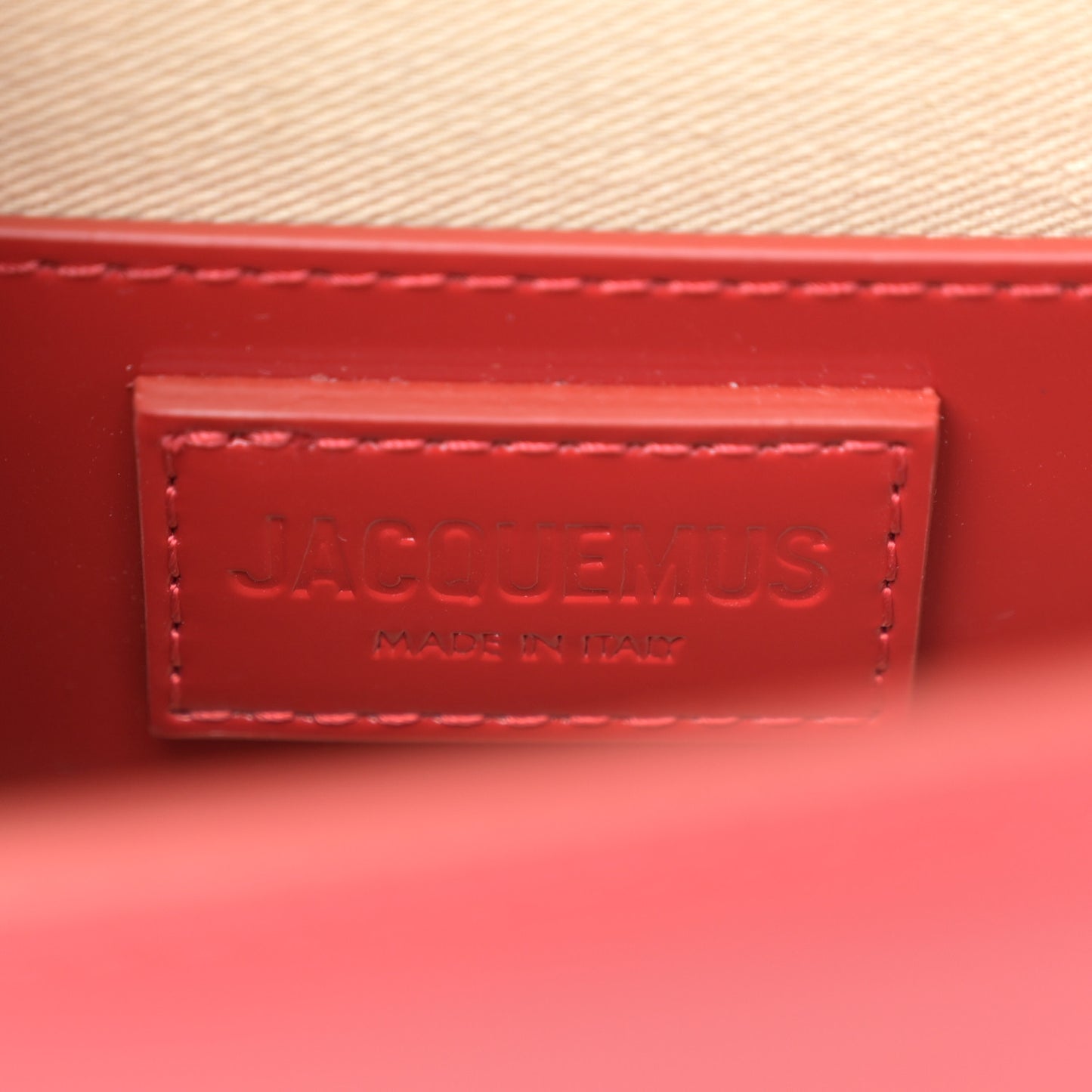 Smooth Calfskin Le Bambino Long Red
