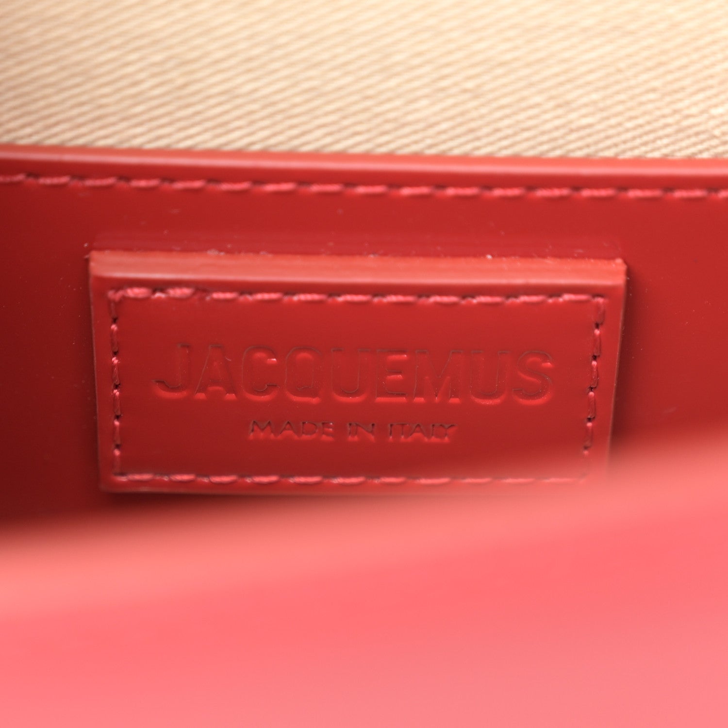 Jacquemus Smooth Calfskin Le Bambino Long Red 6 of 12