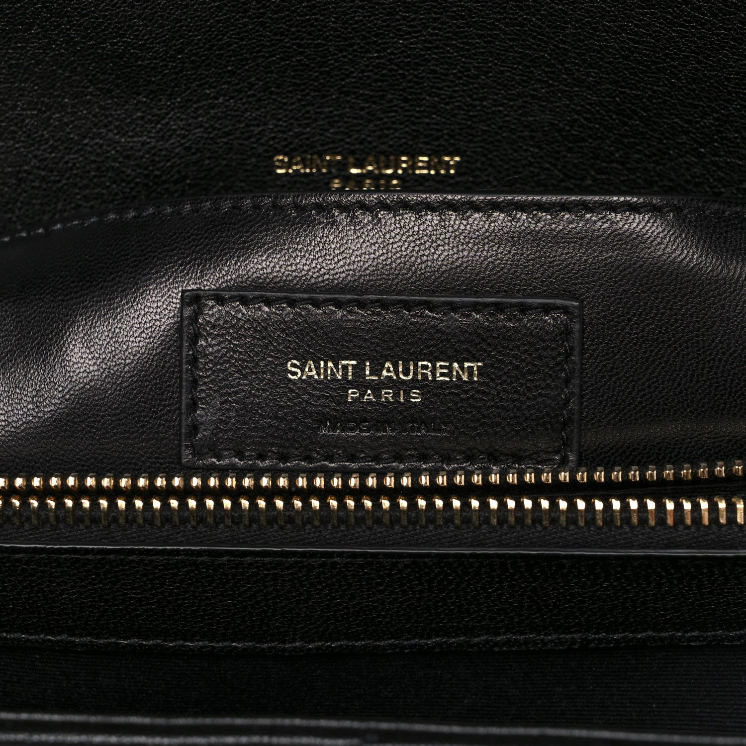 Saint Laurent Sheepskin Matelasse Chevron Monogram Large College Satchel Black 7 of 12