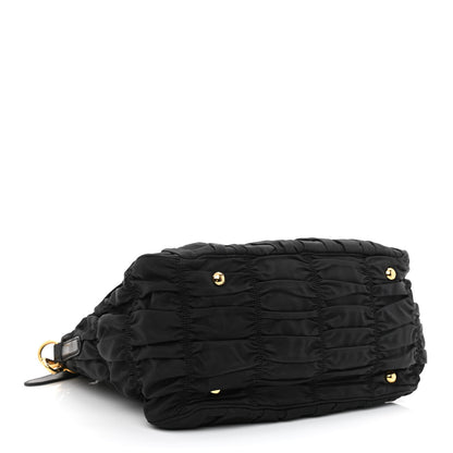 Prada Tessuto Nylon Gaufre Tote Black 4 of 11