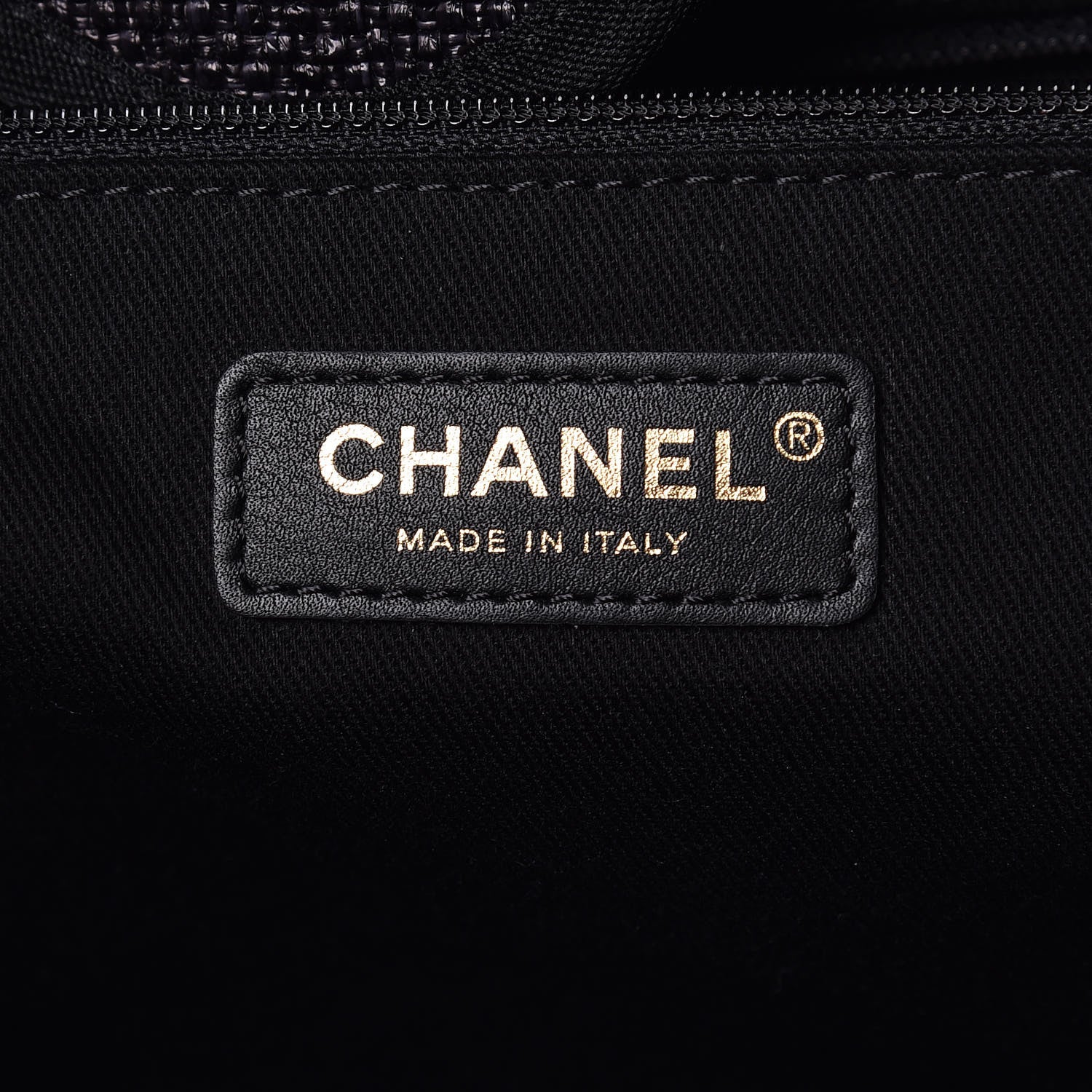 Chanel Woven Straw Raffia Large Deauville Tote Black 6 of 9
