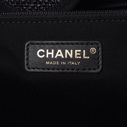 Chanel Woven Straw Raffia Large Deauville Tote Black 6 of 9