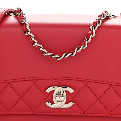 Chanel Calfskin Mini Tramezzo Flap Red 8 of 12